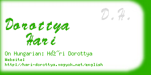 dorottya hari business card